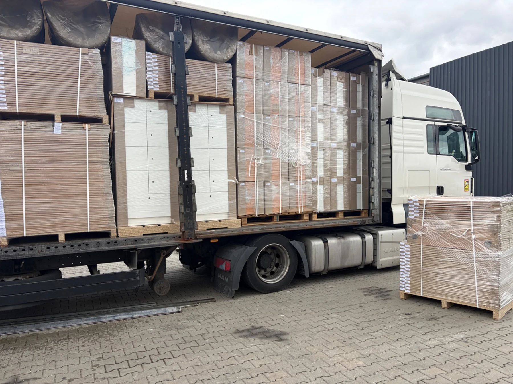 Full truck load of DZIEDZIC furniture ready for European delivery