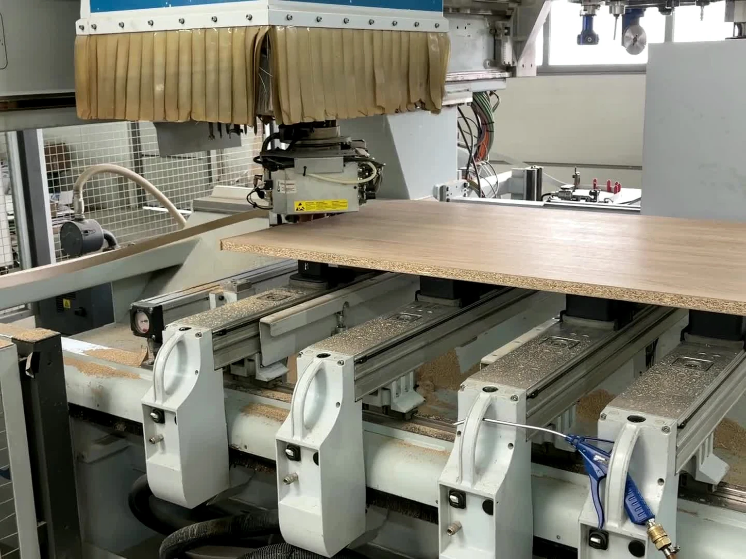 CNC machining MFC panels at DZIEDZIC